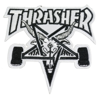 THRASHER Skategoat 刺繍 ワッペン WHITE USA企画