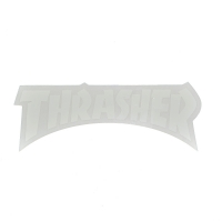 THRASHER Die Cut Logo ステッカー WHITE USA企画