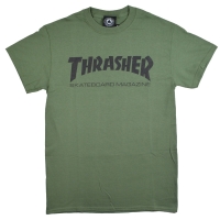 THRASHER Skate Mag Logo Tシャツ OLIVE USA企画