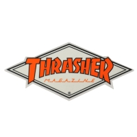 THRASHER Diamond Logo ステッカー ORANGE USA企画