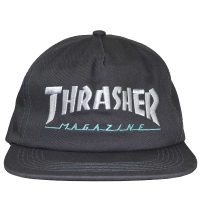 THRASHER Magazine Logo Two-Tone スナップバックキャップ GREY×SILVER USA企画