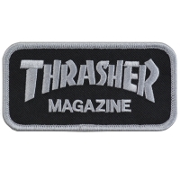 THRASHER Mag Logo 刺繍 ワッペン BLACK USA企画