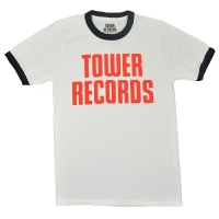 TOWER RECORDS TR Vintage Stack トリム Tシャツ